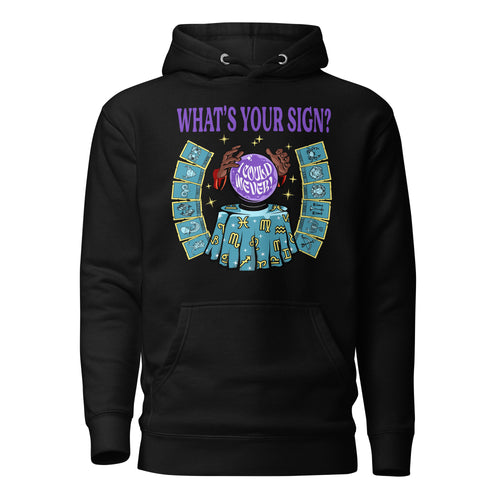 “What's Your Sign?” Hoodie (Black/White)